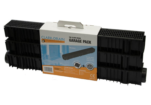 Clarke Drain Domestic Drainage Channel, Garage Pack 3m.-Eclipse Fencing