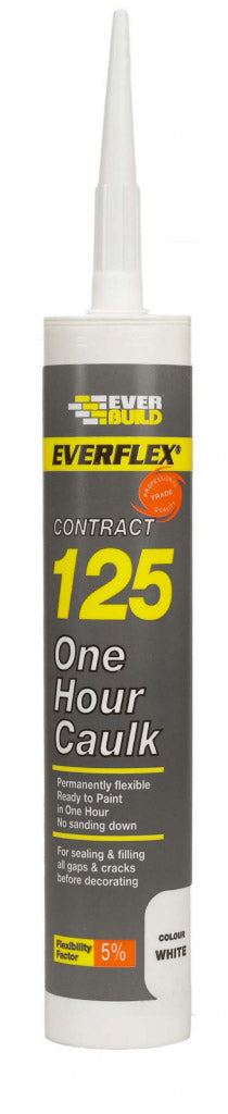 Everbuild 125 One Hour Caulk C3 | White-Eclipse Fencing