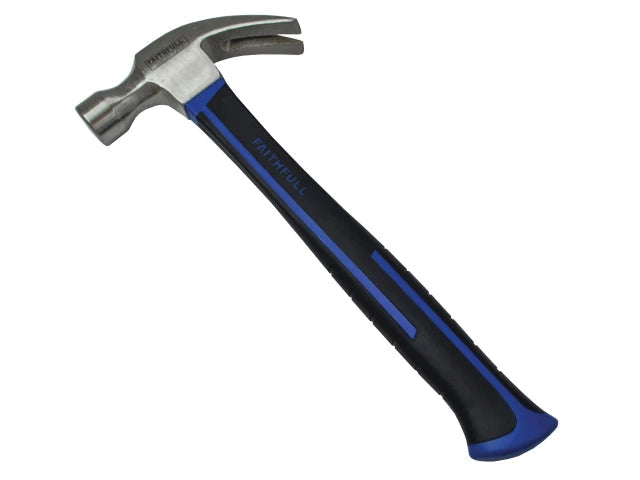 Faithfull Claw Hammer Fibreglass Handle 454g (16oz)-Eclipse Fencing