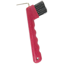 Load image into Gallery viewer, Hoof Pick &amp; Brush with Wave Grip Handle-Eclipse Fencing
