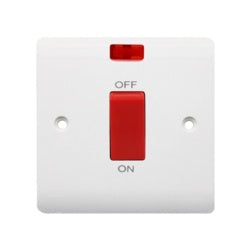 Securlec 1 Gang Double Pole Switch & Pilot Light 45 Amp – Eclipse ...