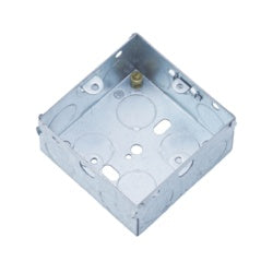 Securlec Metal Back Box 1 Gang 35mm-Eclipse Fencing