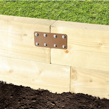 SleeperSecure Short Internal Sleeper Straight Flat Support Plate-Eclipse Fencing