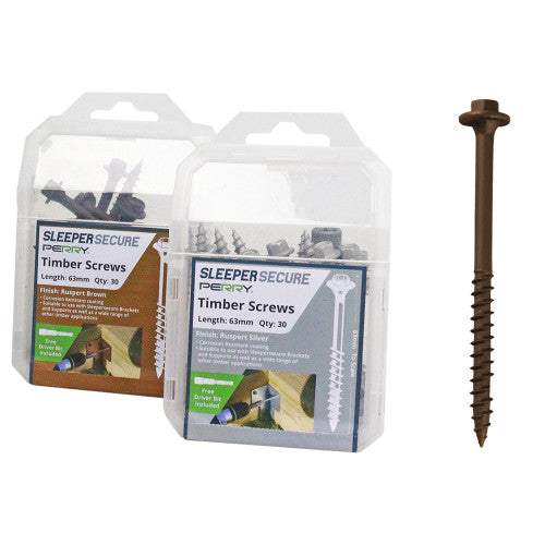 SleeperSecure Sleeper Screws - Hex Head - PREPACKED-Eclipse Fencing