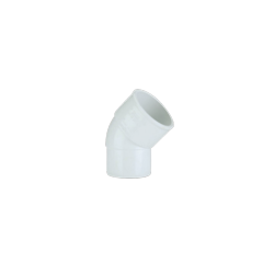 Solvent Weld Spigot 45° Bend White-Eclipse Fencing