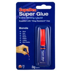 SupaDec Super Glue 3g Extra Strong Liquid-Eclipse Fencing